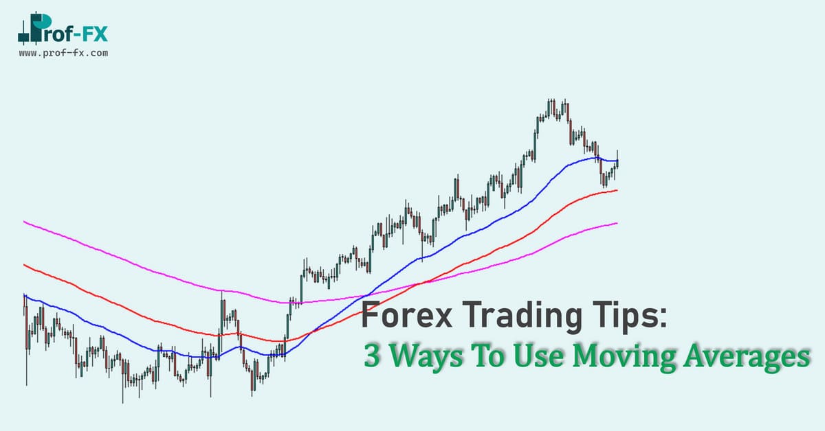 3 Ways To Use Moving Averages Use Moving Averages As Part Of Your Forex Trading Strategy