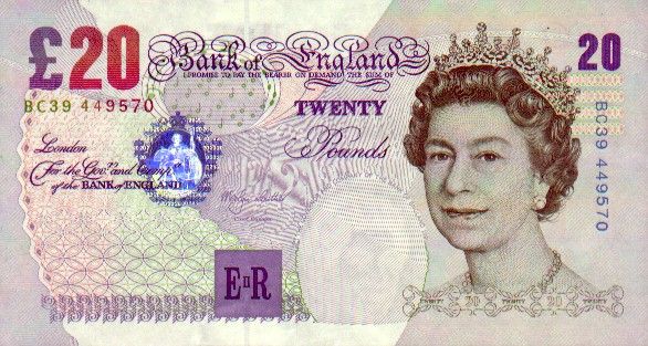 banknotes british pound