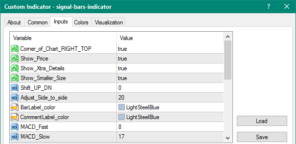 Signal Bars mt4 indicator